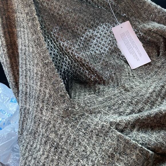 American Eagle Hunter Green Waffle-Knit Comfy Lightweight Basic Tunic-‎ Medium - Picture 2 of 11